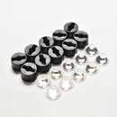 10 pcs 5degree led Lens for 1W 3W High Power LED with screw 20mm Black holder Z