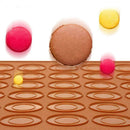 30Cavity Silicone Pastry Cake Macaron Macaroon Oven Baking Tools Mat Sheet Q3G8