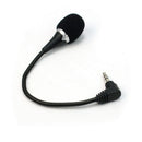 2x Black Mini 3.5mm Flexible Microphone Mic For PC Laptop Notebook Skype Yahoo
