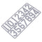 beehive plastic card number sign frame marking board beekeeping
