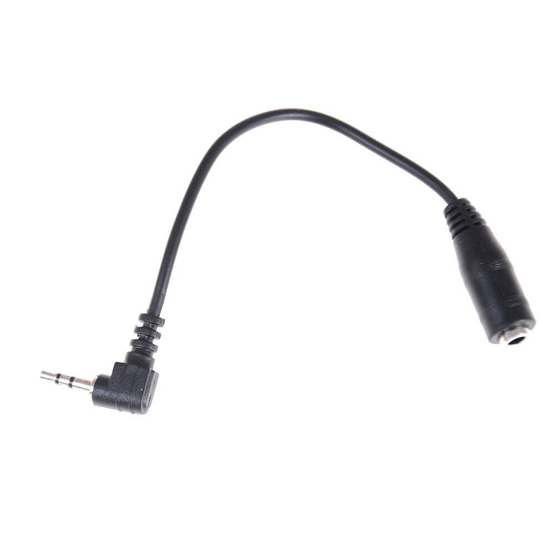 2pcs 2.5mm Male To 3.5mm Female Audio Stereo Headphone Converter Adapter AT3C