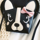 Cute Dog Children Handbag Girl Shoulder Bag Baby PU Leather Crossbody Purse