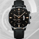Cuena Men'S Leather Alloy Sports Watch Men'S Business Watch Men'S Quartz Cl Q7F1