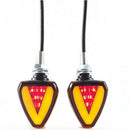Motorcycle Turn Signal Light Indicator Blinker Corner Lamp Led Steering Mot O4G1