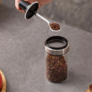3Pcs Glass Airtight Jar Spice Containers Bottle Condiment Salt Pepper Seaso