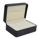 Black PU Leather Cuff-links/Tie/Clip Jewelry Store Box Storage Case