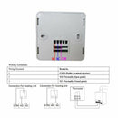 Wall Mounted Gas Boiler Heating Temperature Controller Programmable Thermostat