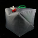 2 Pack 5.28 Gallon Collapsible Water Storage Container Carrier, Outdoor Camping