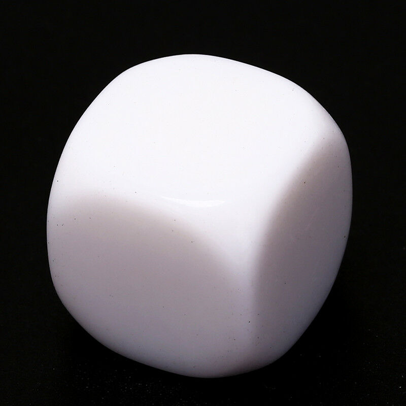 5Pcs 20Mm Blank Dice White Rounded Corner D6 Children Teching Diy D JR