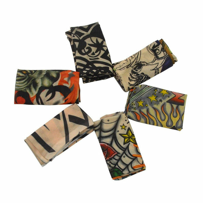 3PAIRS Mix Nylon Stretchy Temporary Tattoo Sleeves Fashion Arm Stockings Sale!!