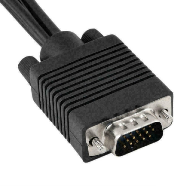 1 x VGA SVGA to S-VIDEO 3 RCA TV AV Converter Cable Adapter Converter F7U0 F6T9