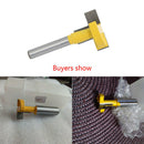 12.7mm Shank T-Slot And T-Track Slotted Drill For Woodworking Chisels KHE