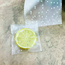 100pcs Frosted Cute Dots Plastic Pack Candy Cookie Soap Packaging Bags Cupc