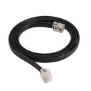 1-meter Six-pin RJ12 Flat Phone Line 6P6C Green Copper 6-PIN Phone Line LJ