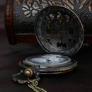 Korean version of the retro large DAD pocket watch alloy necklace watch poc X4T8