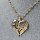 Noble Valentine Gifts Wedding Women Heart Bird Angel Wing Pendant Chain Necklace
