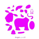 Dairy Cattle Cow Craft Puzzle Die Cutting Stencil Scrapbooking DIY Decor