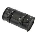 Universal Motorcycle Front Fork Tool Bag Pouch Luggage Saddle Bag Black Leather