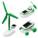 DIY Assembly 6 in 1 Solar Panel Puppies Plane Kit Kid Science Toys Educatio E8U8