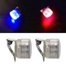 LED Earrings Light Up Bling Ear Studs Blue Red Flash Accessories Men Women 3c