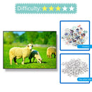 1000pcs DIY Alpaca on Grass Puzzle Educational Jigsaw Toys for Children