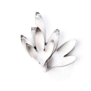 Fondant Cake Decoration Stainless Steel Tools Peony Flower Leaves Cutters Set 3C