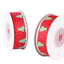 2cm double color printing ribbon Christmas tree series RibbonSEAU