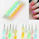 2Way Pen Nail Art Marbleizing Dotting Painting Dot Manicure Tools X0Q2. X7T R6U0