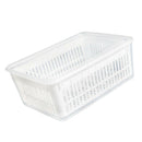 Plastic Refrigerator Fruit Vegetable Container Box and Drain Washing Basket