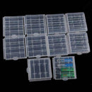 10 Pcs Hard Plastic Clear Case Cover Holder AA AAA Battery Storage Box Hotsale