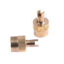 10pcs Coppe Slotted Head Valve Stem Caps for Car Motorcycle Schrader Valve