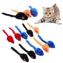 10pcs Mini Colorful Cat Toys Plush False Mouse Mice Playing Toys for Cats Kitten