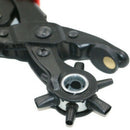 Heavy Duty Leather Belt Eyelet Holes Punch Pliers Revolving Hand Punches Durable