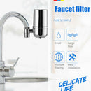 High Flow Faucet Water Filter Mini Ceramic Percolator Reduce Odor Home Kitchen