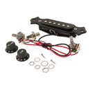 Prewired 6 String Guitar Soundhole Pickup Harness with Volume&Tone Knobs