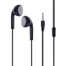 3.5mm In-ear Stereo Earbuds Headphone Earphone Without Line Control(Black)