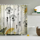 Polyester Bathroom Shower Curtain Panel Sheer Decor+12 Hook Bathroom Use