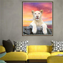 Dog 5D Round Diamond Painting Embroidery DIY Needlework Set Cross Stitch