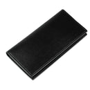 Men's Long Business Faux Leather Wallet Credit Cards Holder (Black)