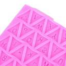 Flag Shape 26 English Letters Silicone Mold Chocolate Fondant Cake Decoratin Hn