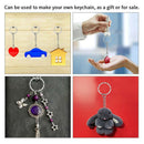 50Pcs Split Key Rings with Chain Open Jump Rings Key Chain Keyring Findings 25mm