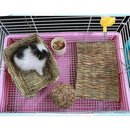 Rabbit Mat,Grass Mats For Rabbits,Safe & Edible Rabbit Mats For Cages,Bunny V7P9