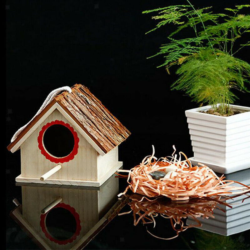 Wooden Parakeet Nest Box, Budgie Nesting House, Breeding Box for Lovebirds,