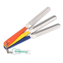 3PCS Guitar Nut File Set Saddle Grooves Sanding FilesTools Kit, Stainless Steel