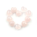 1Pc Natural Quartz Heart Shaped Pink Crystal Love Healing Gemstones Collecti TO