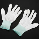 1 Pair ESD PC Computer Working Anti-skid Anti Skid Anti-static White Gloves