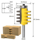 8mm Shank T Type Cone Tenon Woodwork Milling Cutter Joint Glue Router Bit