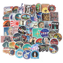 50Pcs Fantasy Colour Stickers Outdoor Scrapbook Suitcase Laptop Guitar Stick ME