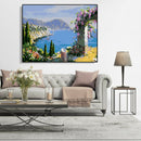 Painting By Numbers Kit DIY Sea Canvas Oil Wall Picture Artworks Home Decor