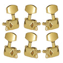 6pcs Guitar Lock Tuners (3L+3R Handed) Guitar String Tuning Pegs Machine Head